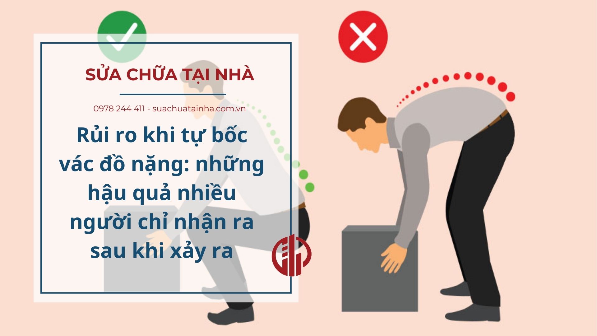 Rủi ro khi tự bốc vác đồ nặng