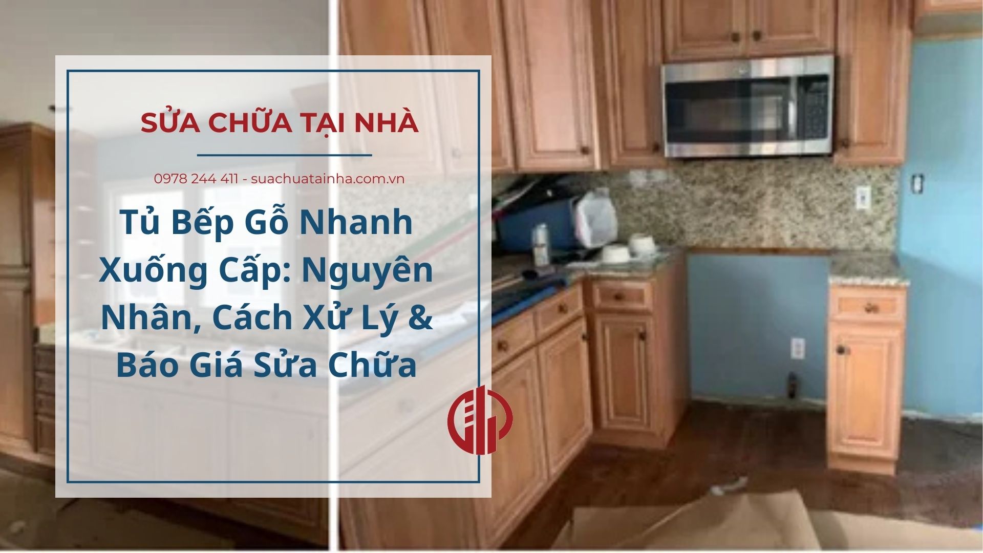 Tủ Bếp Gỗ Nhanh Xuống Cấp