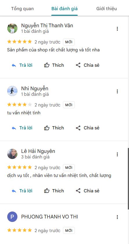 Đánh giá từ khách hàng