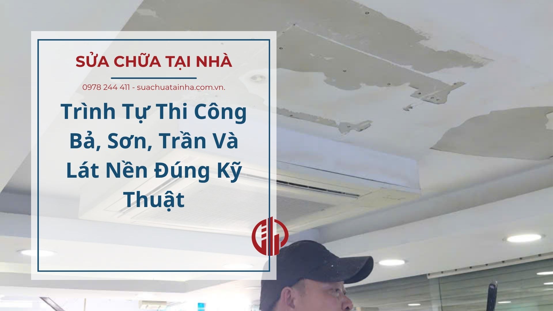 trình tự thi công bả sơn trần và lát nền